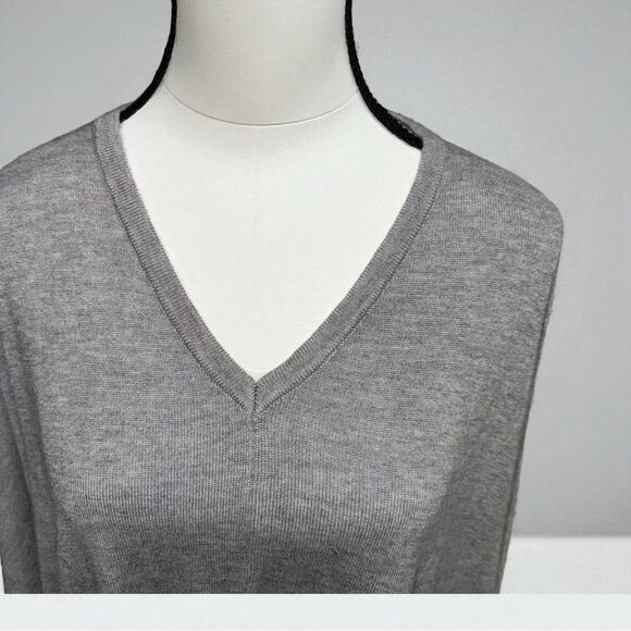 Laurie Felt Heather Gray Oversized Relaxed Pullover Sweater Size M/L - Picture 2 of 11